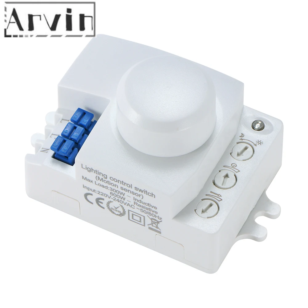 

Microwave Sensor Switch 5.8ghz HF 220V LED Oven System 360 Degree Radar Motion Body Sensor Light Switch Body Motion Detector