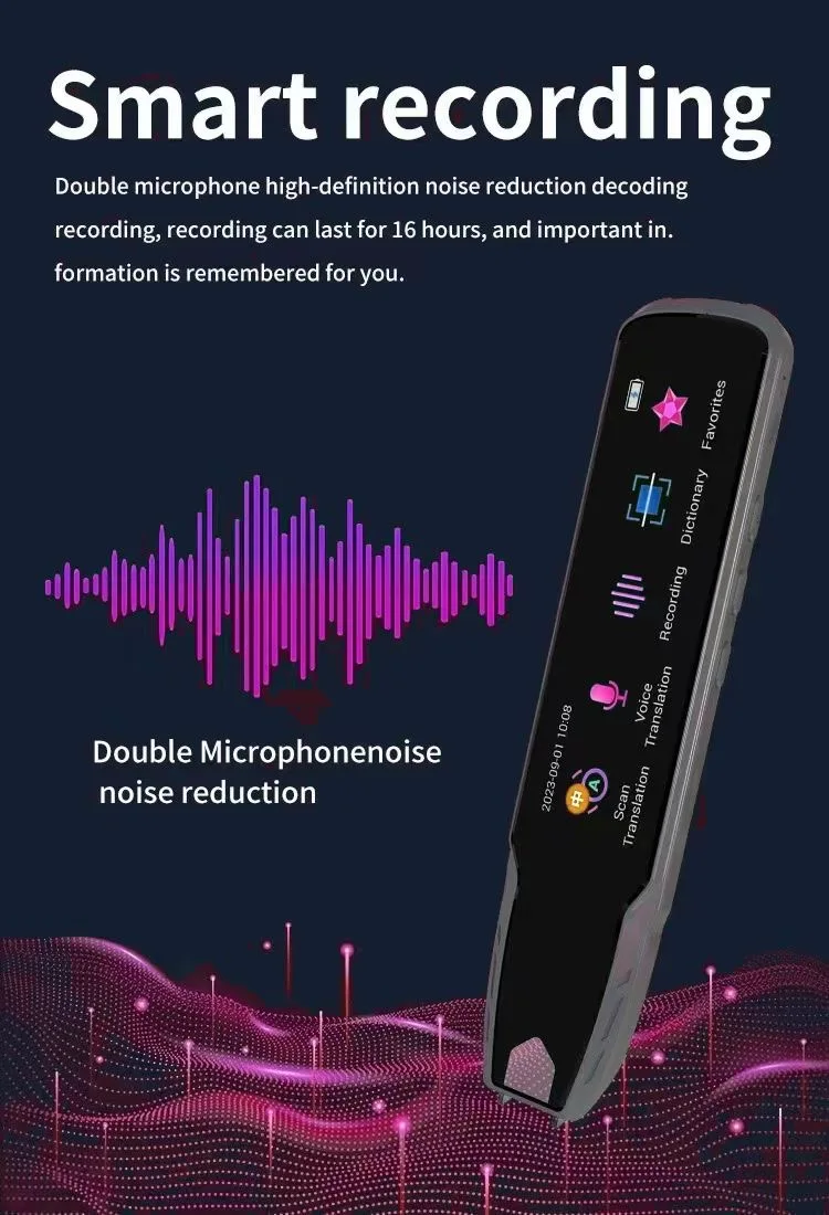 Imagem -02 - Smart Voice Scan Translator Pen Tradução Multifuncional Tempo Real 112 Idiomas Tradução Empresarial