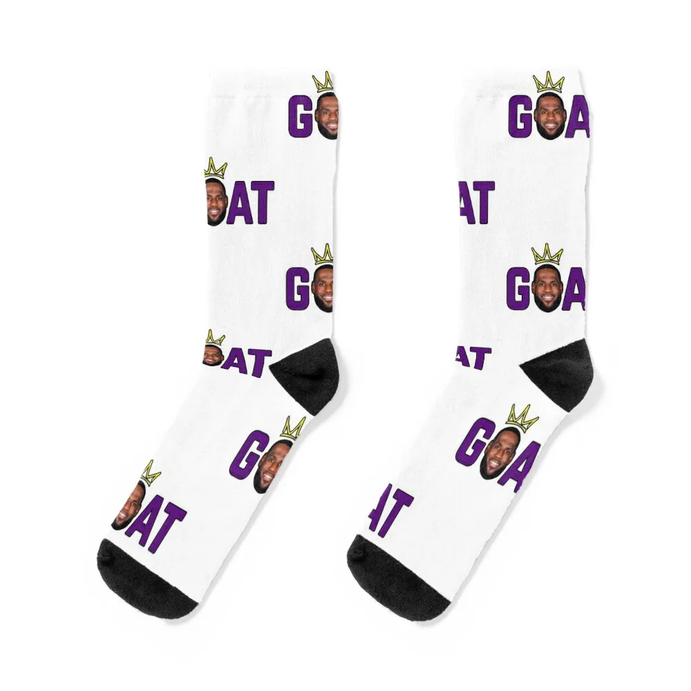 

The Goat: Lebron King James (Greatest of All Time) Socks sports stockings Novelties hiphop Men's Socks For Girls Men's