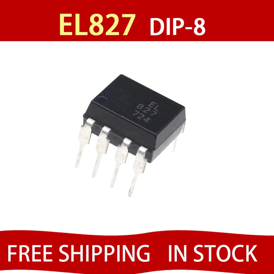 

10 шт. EL827 подключаемый DIP8 двухканальный изолятор оптопары вместо PC827 LTV-827 в наличии