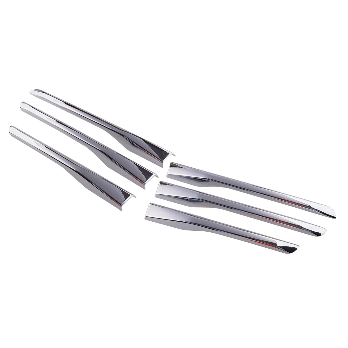 

6Pcs Chrome ABS Front Bumper Fog Light Lamp Trims Covers Stripes Fit For Cadillac XT5 2016-2019