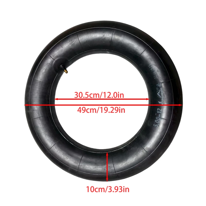Durable Thickened 5.00-12 Inner Tube with High Quality: Suitable for Heavy-Duty Electric Sightseeing & Transport Vehicles