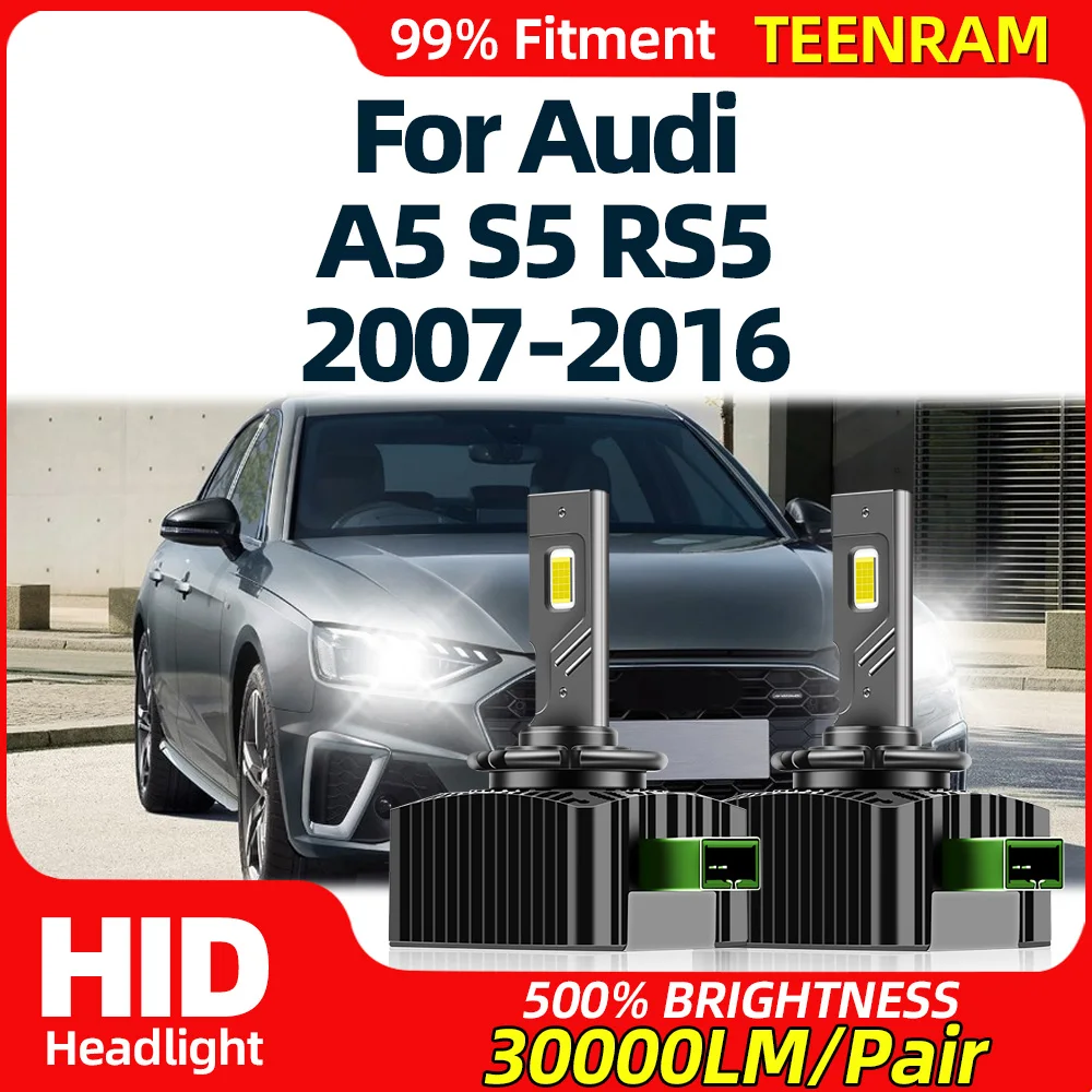 

Car LED Headlight With Canbus 30000LM HID Xenon Lights Bulbs 12V Plug&Play For Audi A5 S5 RS5 2007-2011 2012 2013 2014 2015 2016