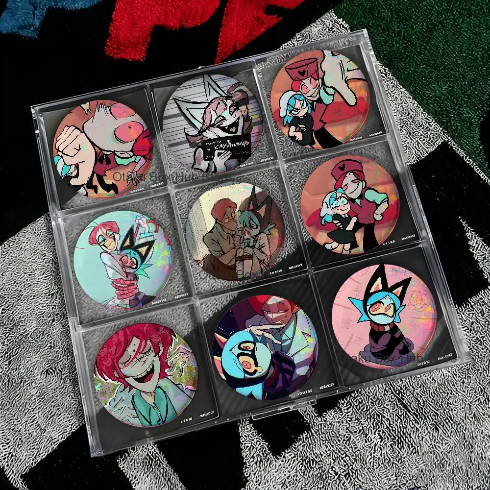 P-PSYCHO Cuties Cute Game Icons Pins Cartoon Character Enamel Brooch Backpack Clothing Badge Accessories Gifts