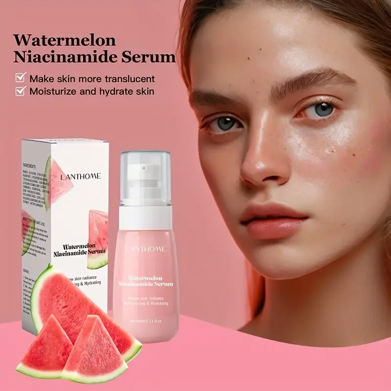 Watermelon Glow Niacinamide Moisturizing Face Pre-Treatment,Moisturizing Serum,Skin Makeup Lightweight Moisturizing Pre-treatmen