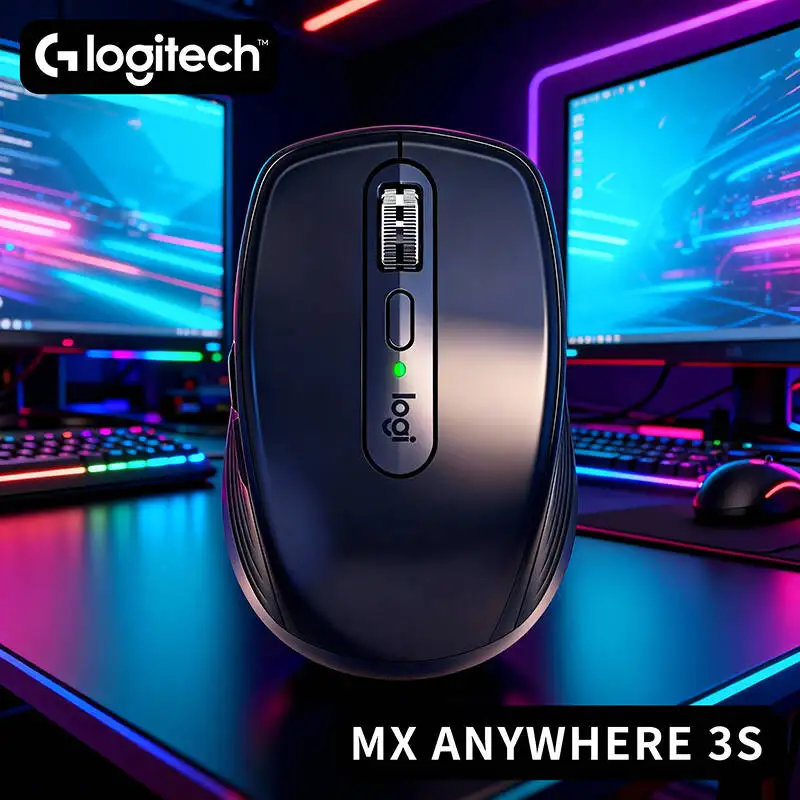 

Компактная мышь Logitech MX Anywhere 3S, эргономичный дизайн, перезаряжаемая, с быстрым прокруткой для портативных ПК Mac