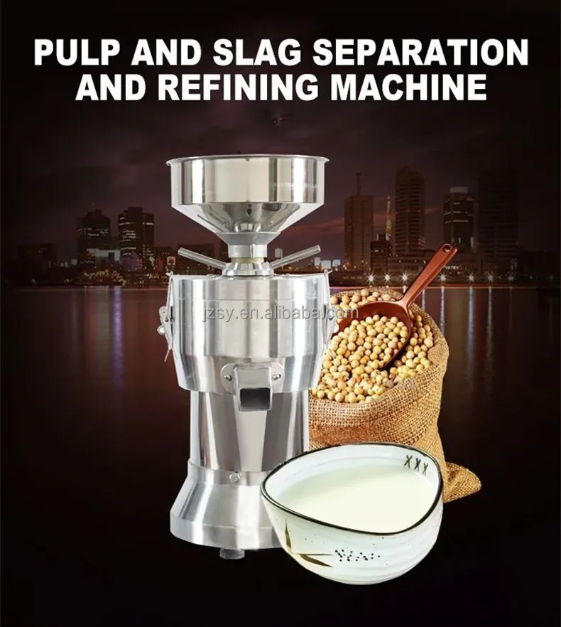 Mesin Pembuat Susu Kedelai Listrik Komersial SY-SG100 Mesin Penggiling Kedelai Stainless Steel Mesin Penggiling Susu Kedelai Kecil