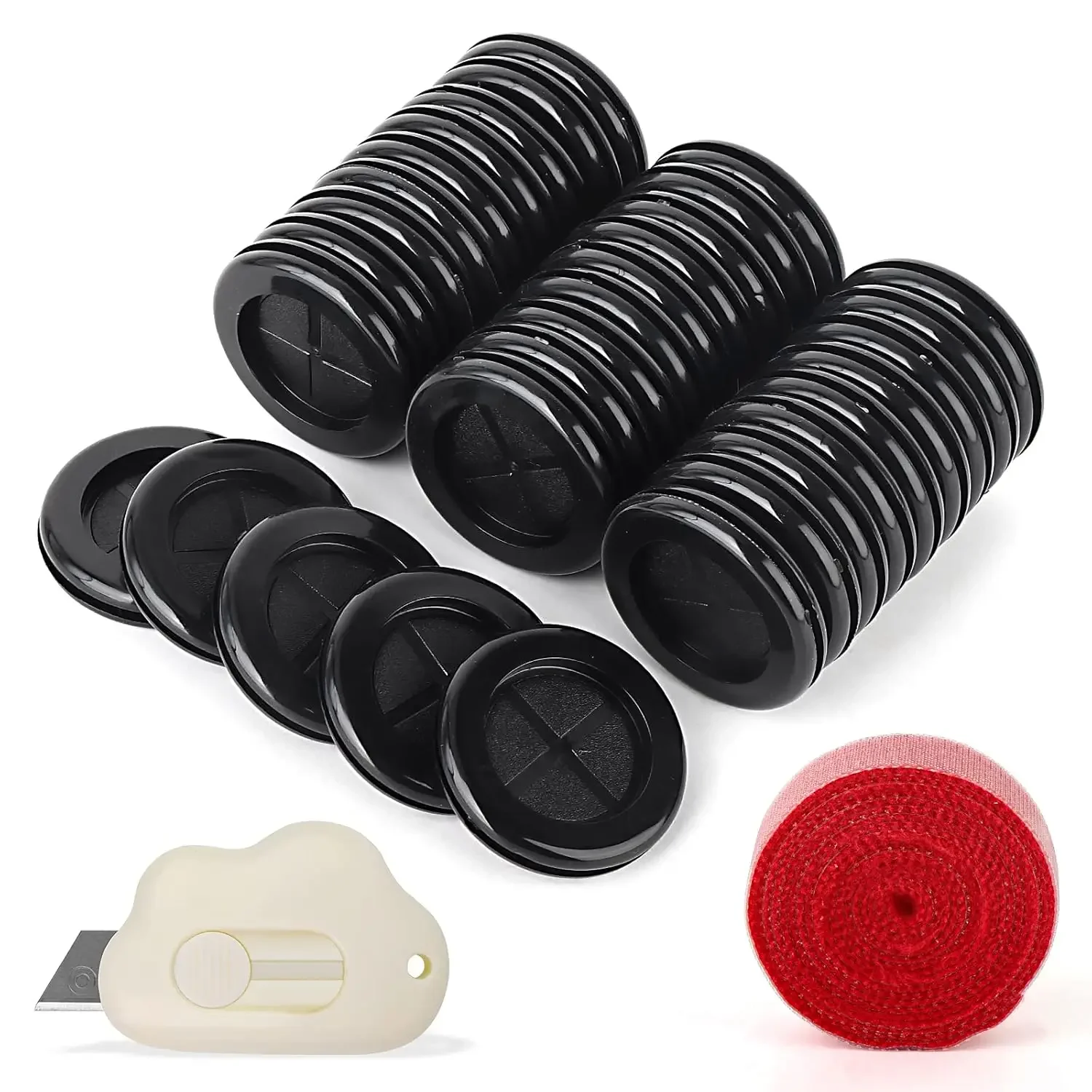 63Pcs Rubber Grommet Kit - Drill Hole Firewall Hole Plugs for Wire Protection, 6 Sizes (5/8