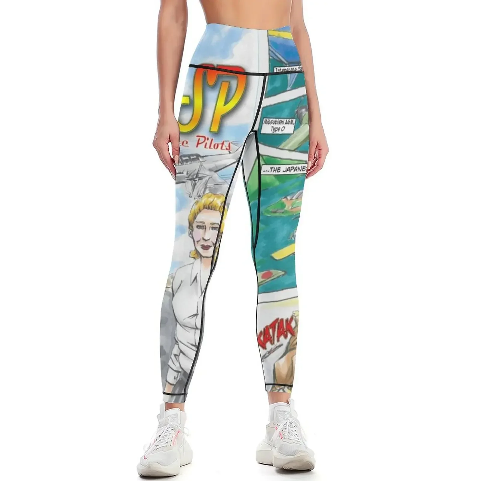 

The WASP Attack on Pearl Harbor Leggings Women's sports pants push up fitness trousers fitness set gym Womens Leggings