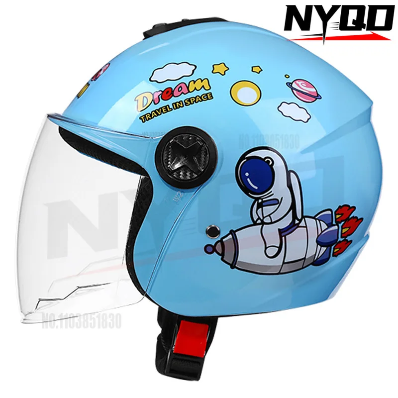 New child half helmets electric bicycles electric scooters boys  girls all season universal autumn winter safety helmets50-56CM