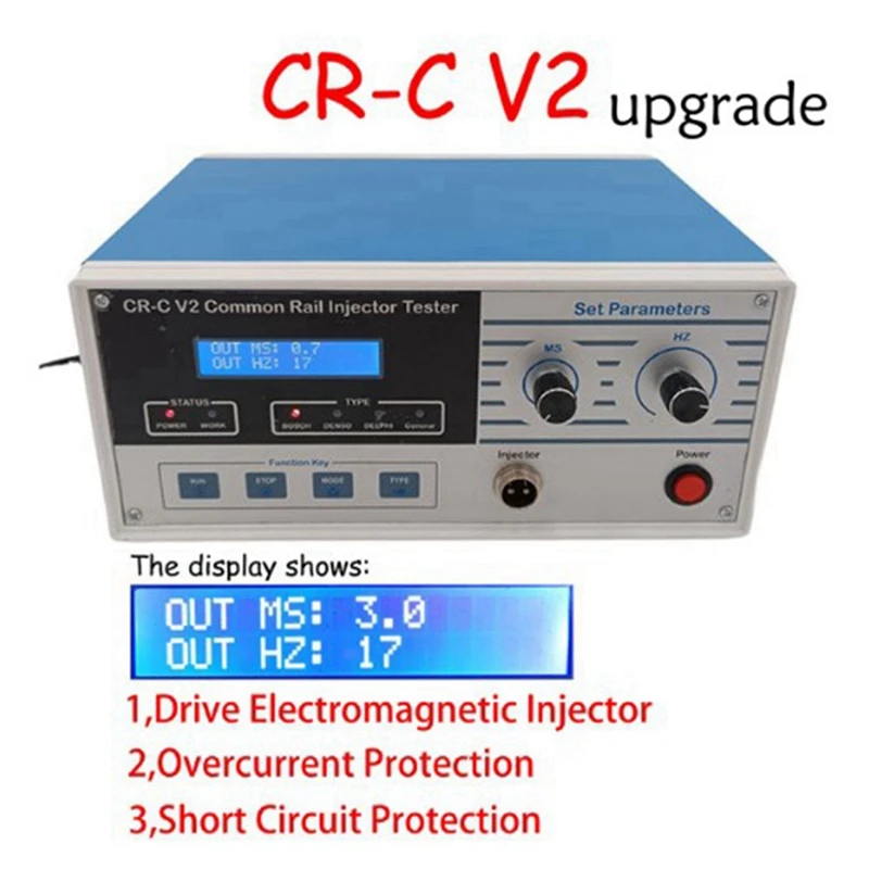 Fuel Drive Tester Common Rail Injector Test Machine Equipment For   Delphi US Plug