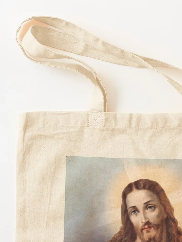 Most Sacred Heart of Jesus, Sacratissimum Cor Iesu Tote Bag Women's shopper bag shopping bag Canvas shoulder tote women