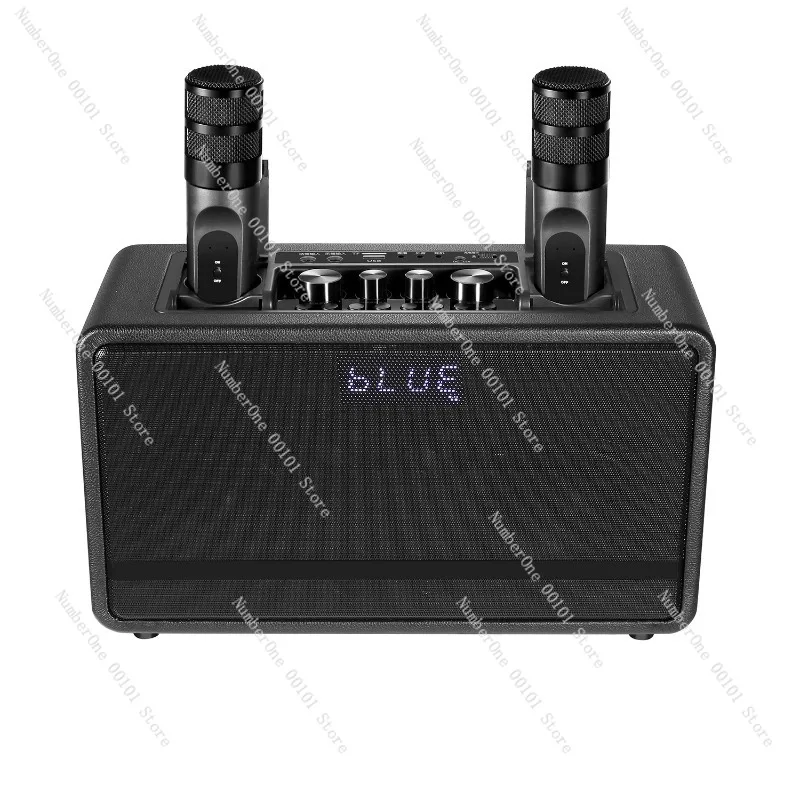 Portable Wireless Bluetooth Speaker | Long Battery Life, Outdoor Karaoke, Hidden Microphone, for TV, Computer & Live Streaming