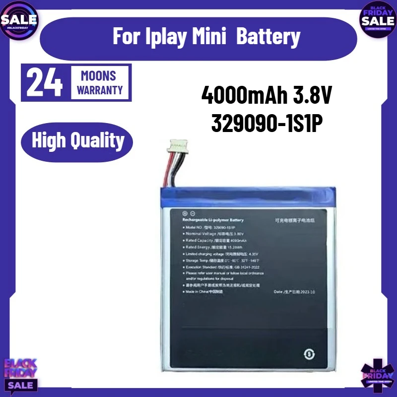 High Quality Replaceable Battery 4000mAh 3.8V 329090-1S1P Battery for Iplay Mini Battery