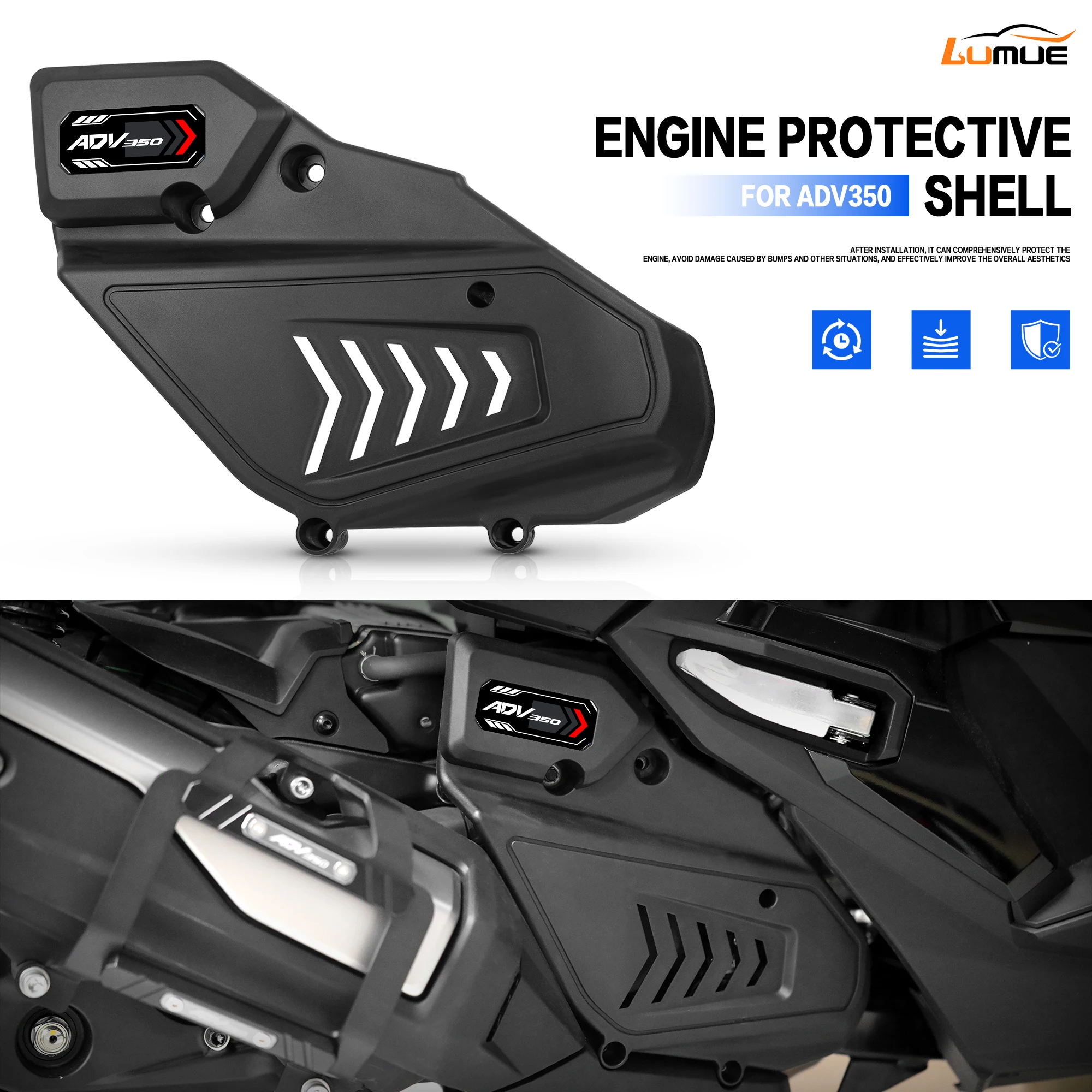NEW High-Pressure Pack Protective Cover Engine Oil Anti-theft Cover Decorative Guard For HONDA ADV350 2024 NSS350 FORZA350