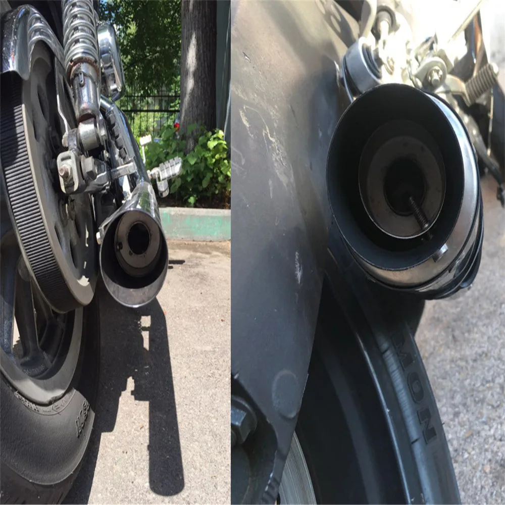 86/140mm Moto accédée Silformerly Sillum DB Killer pour YAMAHA FZ-09 MT-09 sac à dos FZ6 FAZER FZ6R FZ8 MT-07 FZ-07