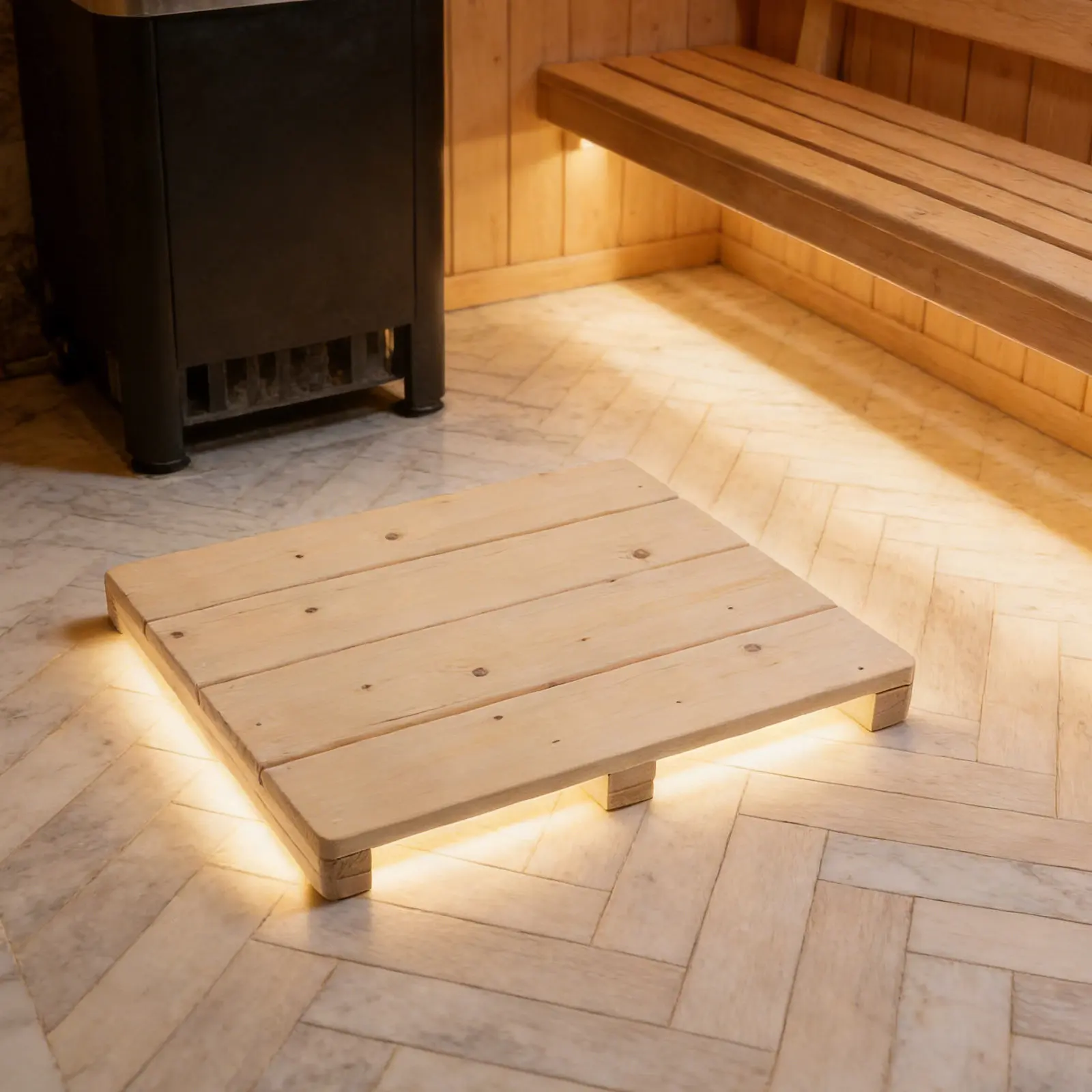 

Коврик для душа из массива дерева 15.7x15.7, нескользящий, с рельефной поверхностью, сверхпрочный, для пола в сауне, ванной, спа-центре, защитный деревянный коврик