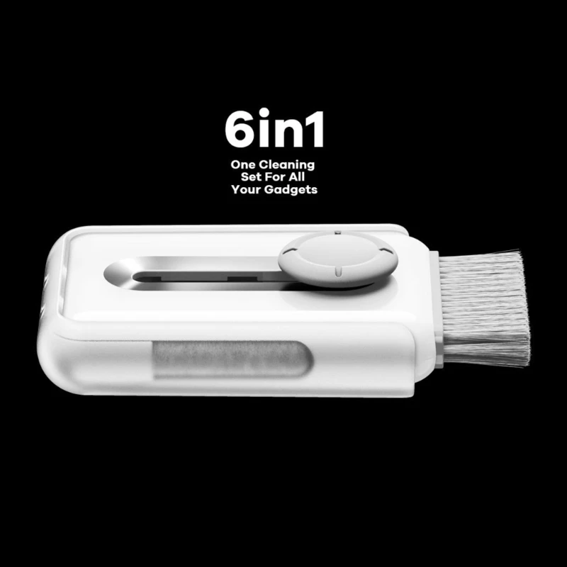 Limpador fones ouvido, caneta limpeza para limpeza teclados cera ouvido, escova macia microfibra, kits