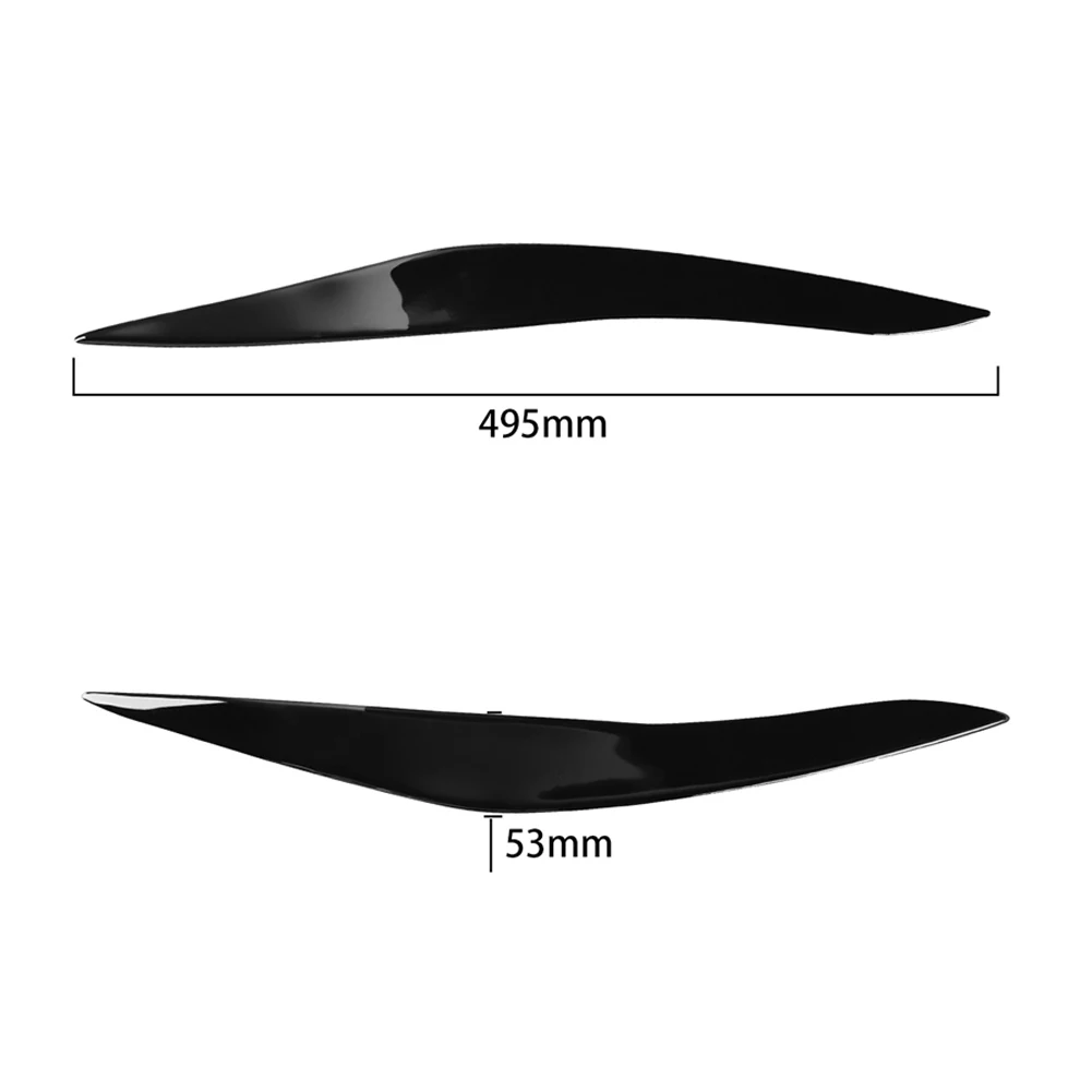 

Eyelid Eyebrow Trim Headlight Trim Car Accessories Car Styling 2pcs Plastic Right Front Headlight Eyebrow Cover Front New