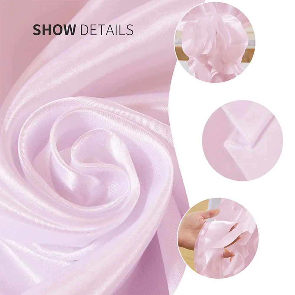 Satin Romantic Wedding Chair Cover Band Ribbons Chair Tie Backs for Party Banquet Decor Wedding Decoration Knot Chair Bow Sashes