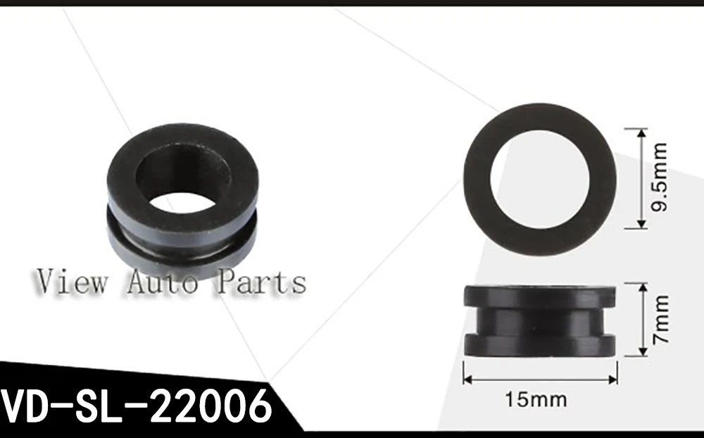 20pcs Fit for Mitsubishi Fuel Injector Rubber Seals Fuel Injector Repair Kit 15*9.5*7mm VD-SL-22006