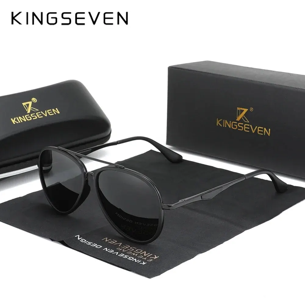 KINGSEVEN Fashion Classic Polarized Sunglasses Men\'s Driving Male Sun Glasses Eyewear UV400 Blocking