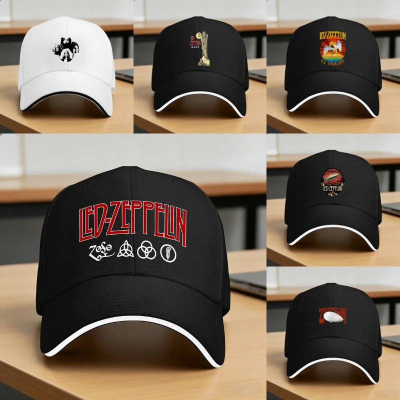   Gorra de béisbol Leds Zeppelins, gorra unisex personalizada para hombre, gorra de camionero, gorra de verano y2k retro para deportes al aire libre, gorra con visera y cierre a presión