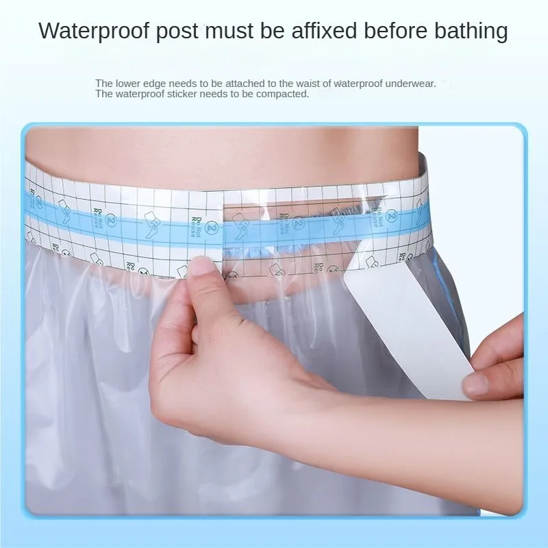 Waterproof Pants Ultra-thin Postoperative Water-proof Bathing Wound Protection Pants for Adults and Children