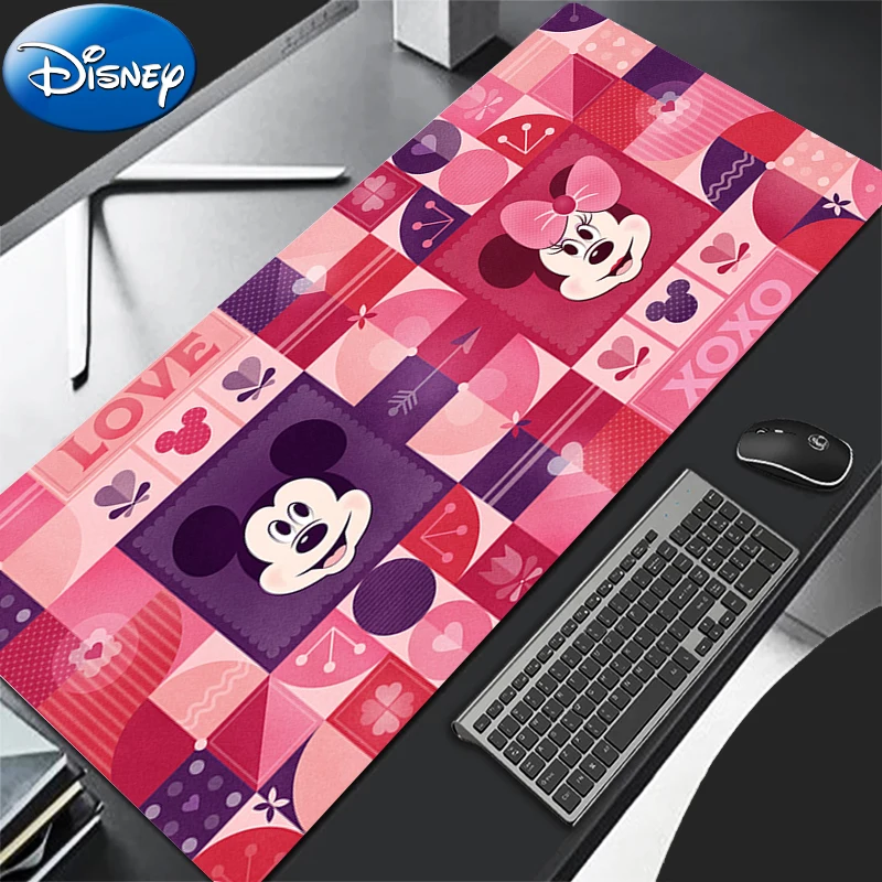 Alfombrilla de ratón para juegos, alfombrilla de ratón con flores rosas para ordenador, alfombrilla de escritorio Kawaii m-minnie, alfombrilla para teclado de Anime, accesorios para jugadores, alfombrilla de mesa