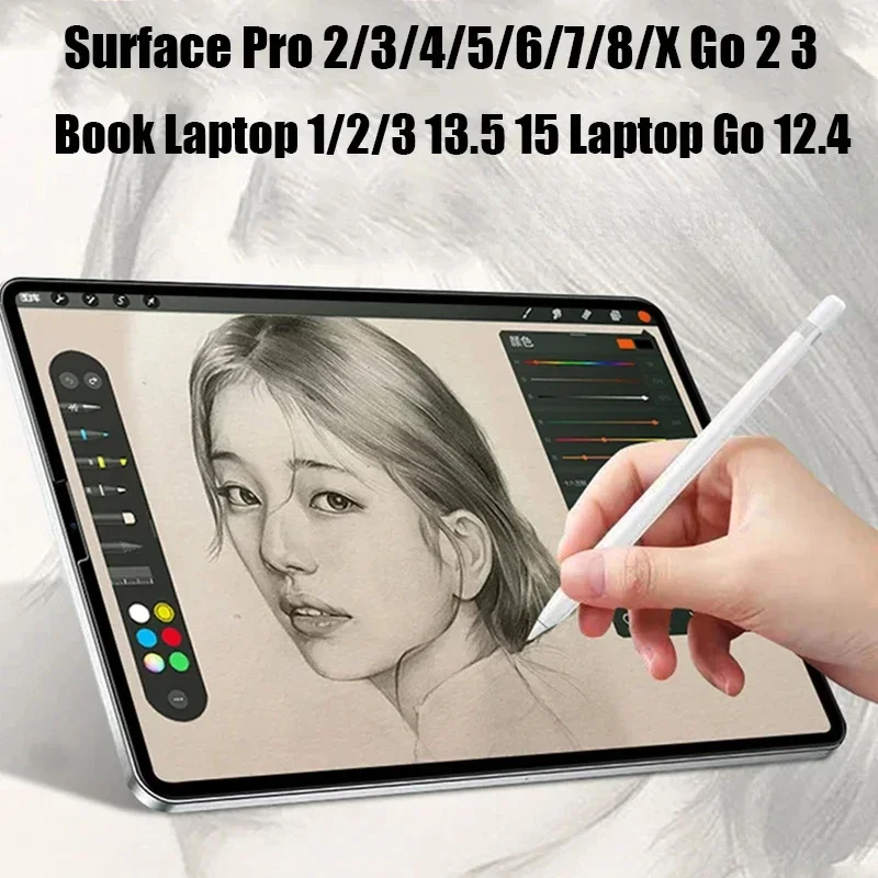 1PC Like Paper Screen Protector for Microsoft Surface Pro 8/7/6/5/4/3/2 X Go 2 3 For Surface Laptop Go 12.4 Book 1 2 3 13.5 15