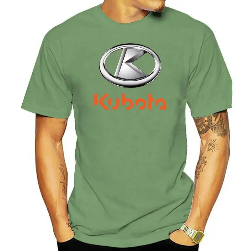 Men Round Neck T Shirts Kubota Tractor Tools Logo Man Fashion Cotton Tops White Size S-3XL