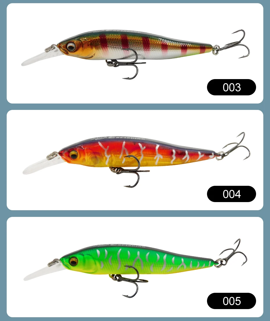 ESFISHING Wobble Hard Lure NAHAN 75mm 7,1g 0-2,4m Tauch-Angelköder Schwimmender Minnow Isca Artificial – Detail 8