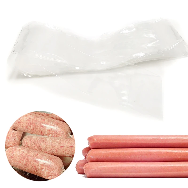 Width 50mm 5/3/1M Clear Plastic Casings for Sausage Salami Shell for Sausage Maker Machine Stuffers Grinder Tools