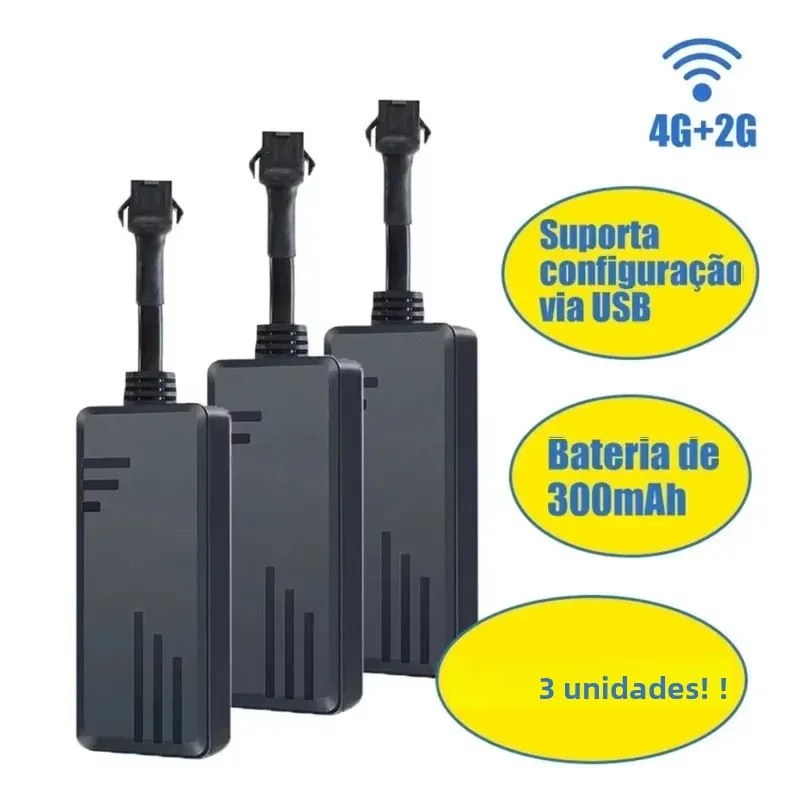 SinoTrack J16 4G+2G GPS tracker 3units Real-time Tracking Locator Device GT06 Protocolo com a plataforma livre e o alarme Acc Ap