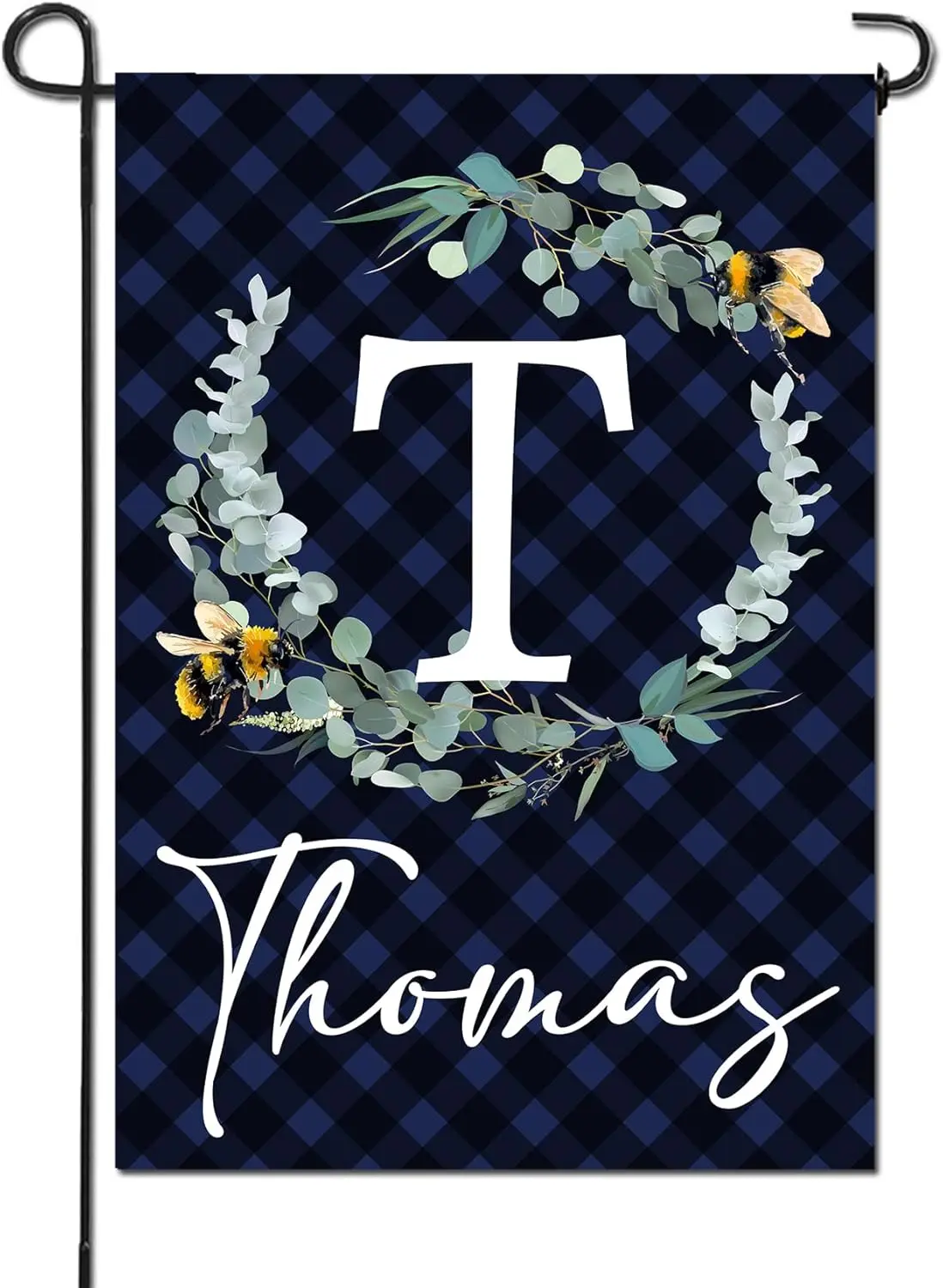 Navy Blue Check Pla…