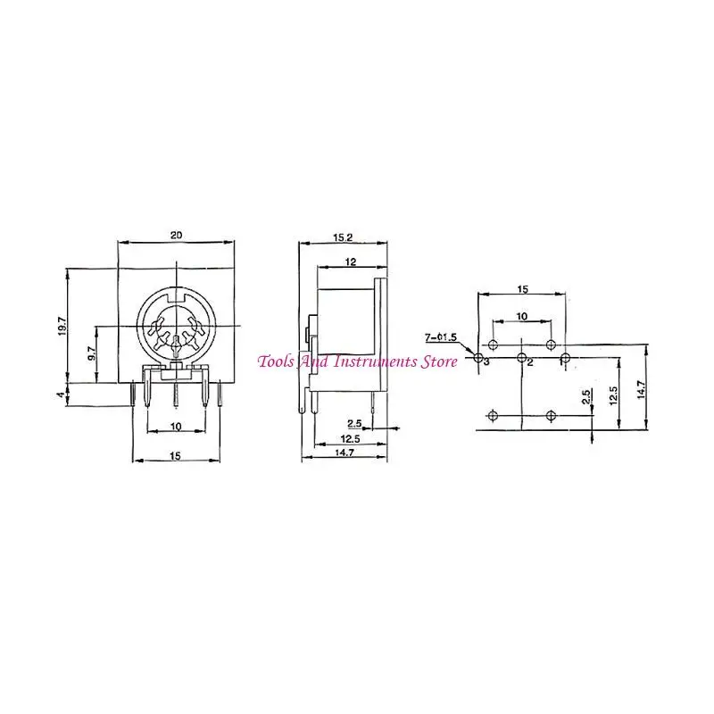 10 pezzi/set pannelli PCB Connettore femmina Din5 Din 5-pin DS-5-01 MIDI C7AC
