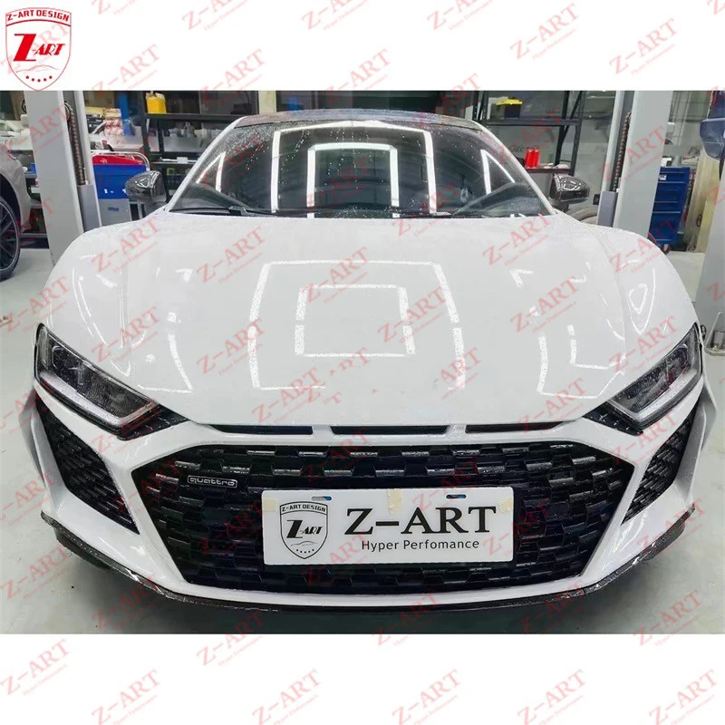 Z-ART R8 Old To New Body Kit for Audi R8 MK2 Facelift Bumper Kit for Audi R8 2016-2020 PP Kit