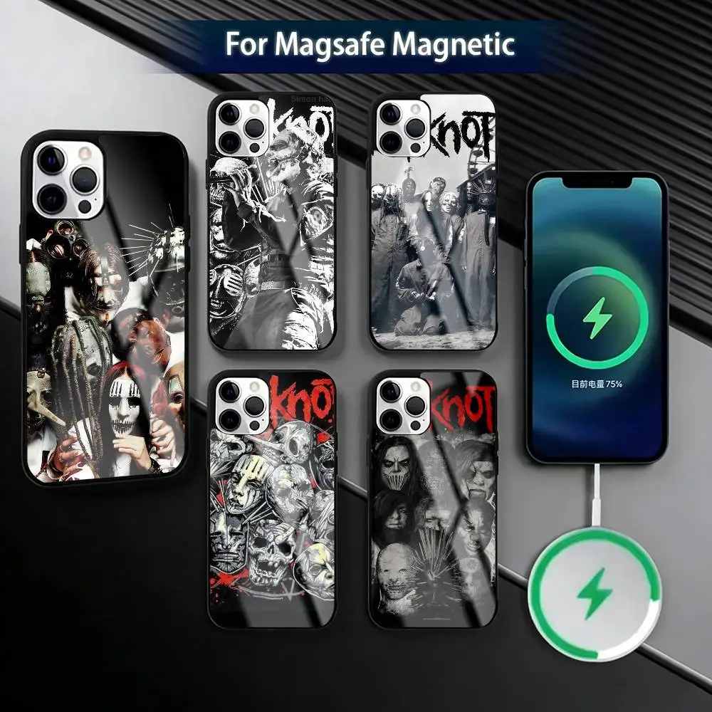 

Ban C-Cool SlipknotS Phone Case For iPhone17,16,15,14,13,12,11 Plus,Pro Magnetic with Magsafe Wireless Charging