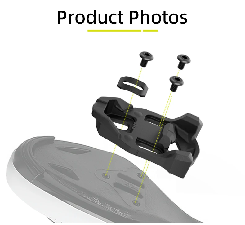 RRSKIT Fahrradpedalplatten Fahrrad selbstsichernde Pedalklampe für Zeitradpedalschuhe Stollen für Xpresso/Xpro/lclic Pedale – Detail 4