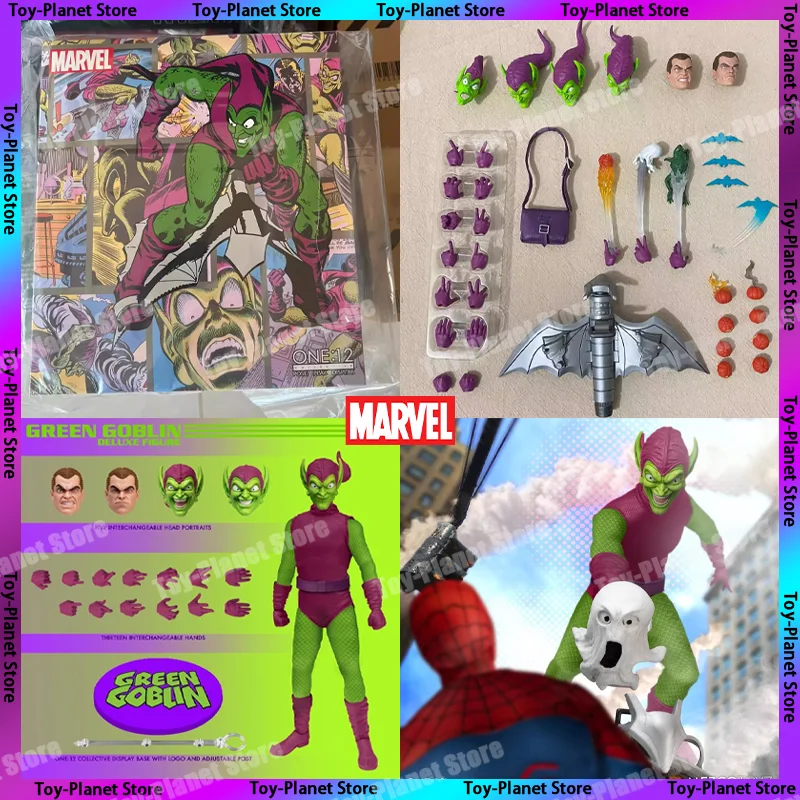 

[In Stock] Mezco One:12 Marvel Legends Spider-Man Action Figure Spiderman Green Goblin Anime Action Figures Statue Figurine Toys