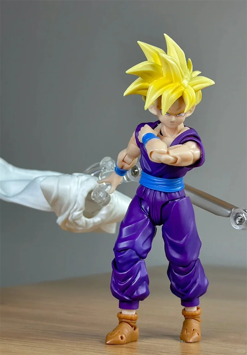 Original Dragon Ball S.H.Figuarts Son Gohan Shf 3.0 Super Saiyan Gohan Action Figures Joint Movable Model Collect Toy Gifts