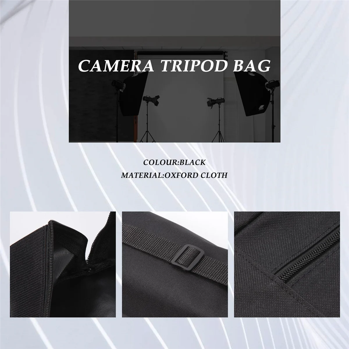 A24UThicken Tripod Carrying Handbag Shoulder Bag Photography Light Stand Umbrella Storage Case,10X10X110Cm