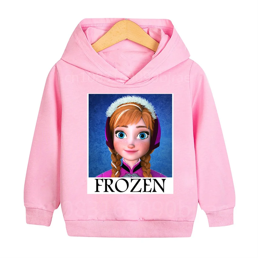 Snow White Casual Hoodies Clothes Princess Anna Fashion Cartoon Children Autumn Sweatshirt Pullover Boys Girls Top for Kids