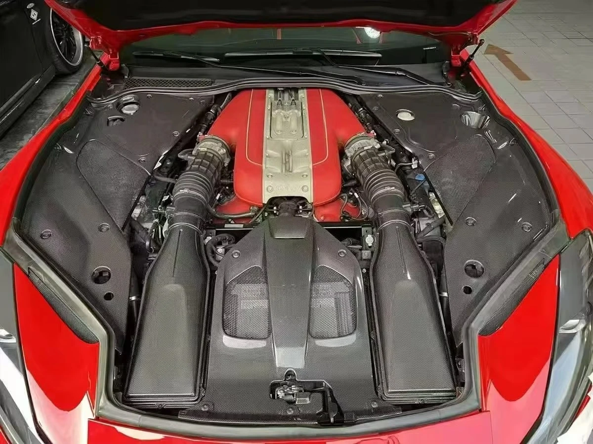Dry Carbon Fiber Auto Parts Engine Interior Kit for 812