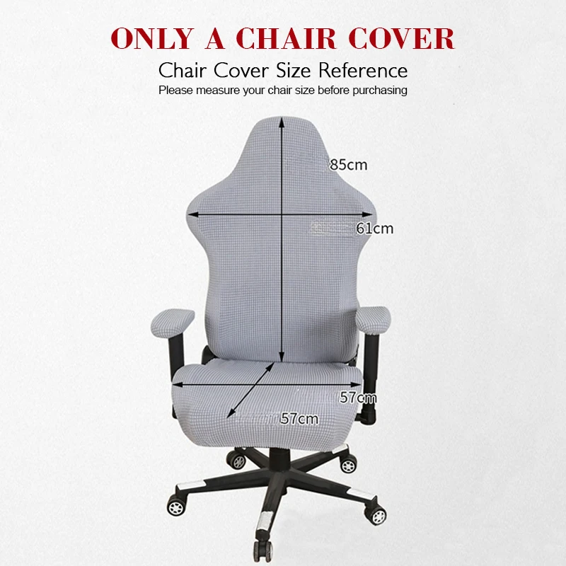 Universal Computer Office Chair Slipcover with Durable Zipper Printed Rotating Chair Desk Chair Cover High Back Chair Cover