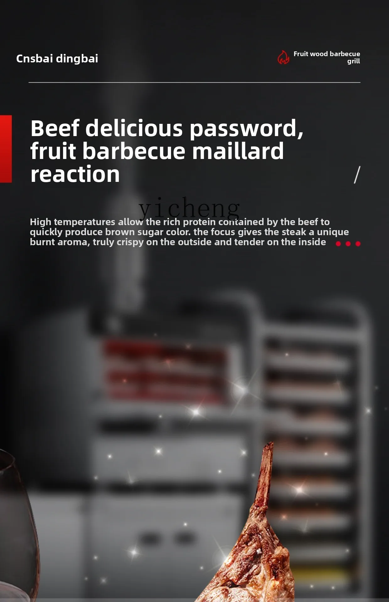 Komercyjny wielofunkcyjny piec elektryczny na węgiel drzewny do pieczenia wołowiny TQH, specjalny piec do mięsa do hotelu, burgerii.