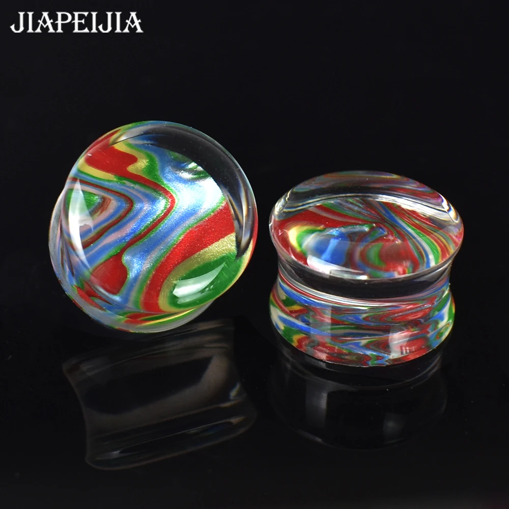 6-50mm 2Pcs Big Size Ear Gauges Tunnels Ear Plugs Stretcher Expander Body Jewelry for Women Men