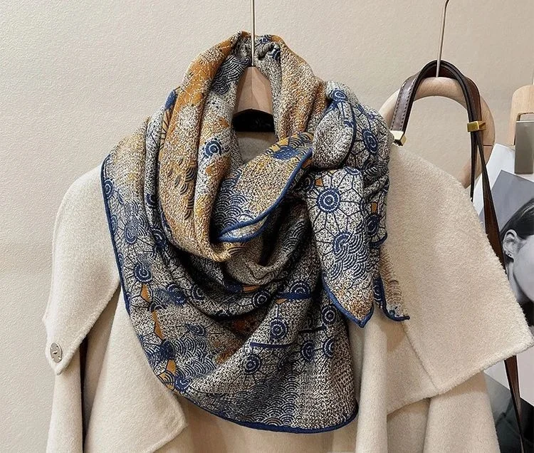 

Роскошный женский пашминовый шарф-палантин: модный зимний аксессуар для элегантного повседневного образа, стильный и теплый