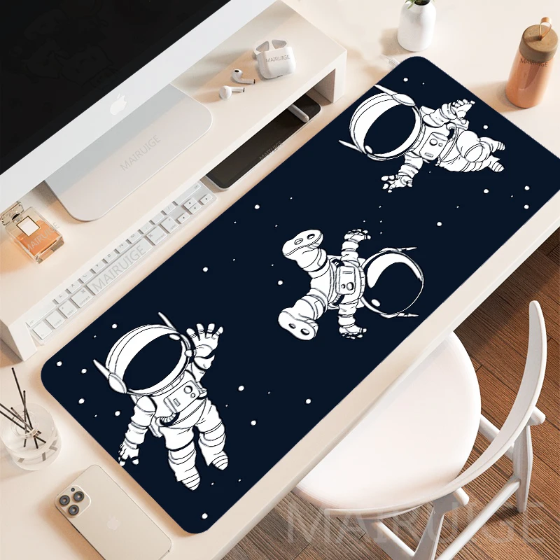 

Astronauta Space Mousepad Desk Mat Extended Pad Gamer Pc Table Gaming Mats Desktop Accessories Cute Carpet Table Computer Rug