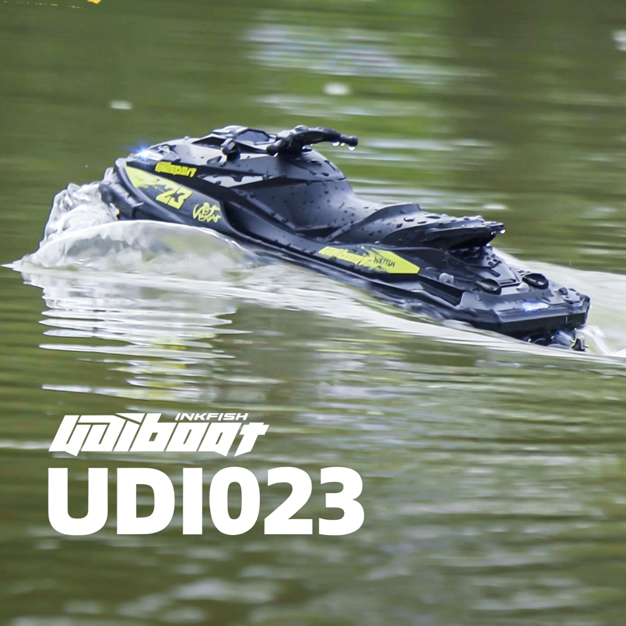 UDIRC UDI023 Jet Spray Remote Control Speedboat Waterproof Self Righting LED RTR High Speed Model RC Boat Toy Gift for Boys Girl